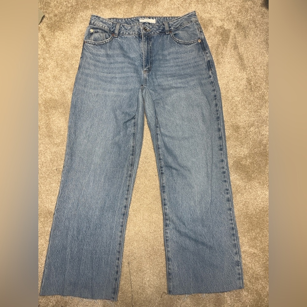 Garage Light Blue Straight Leg Jeans